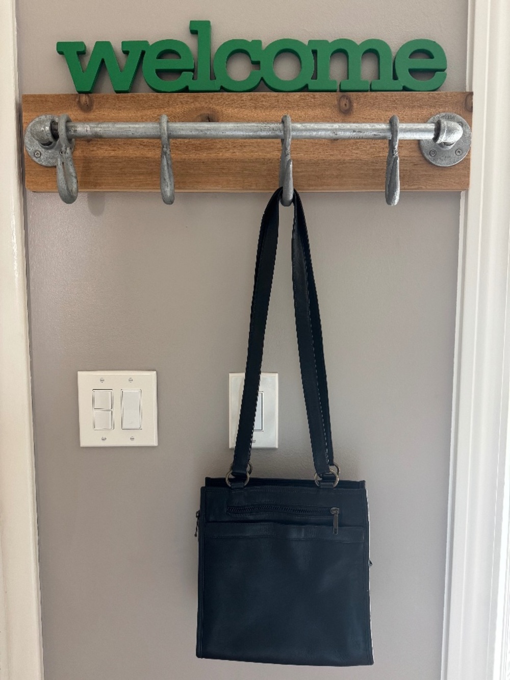 K.T. Moll Black Leather Handbag